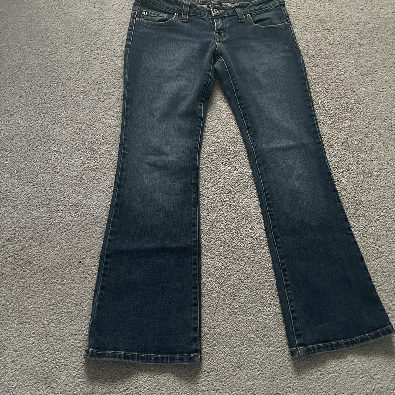 Flared Denim Wet Seal Jeans Low Waisted Flare Jeans Depop