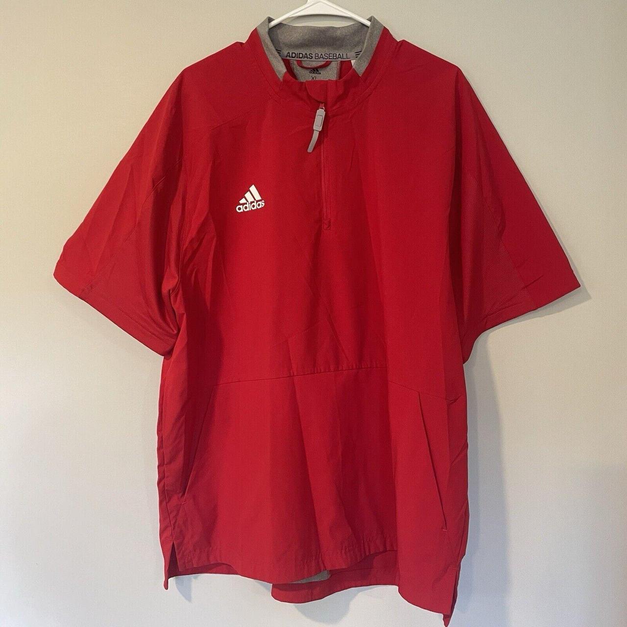 Adidas baseball warm up jacket best sale