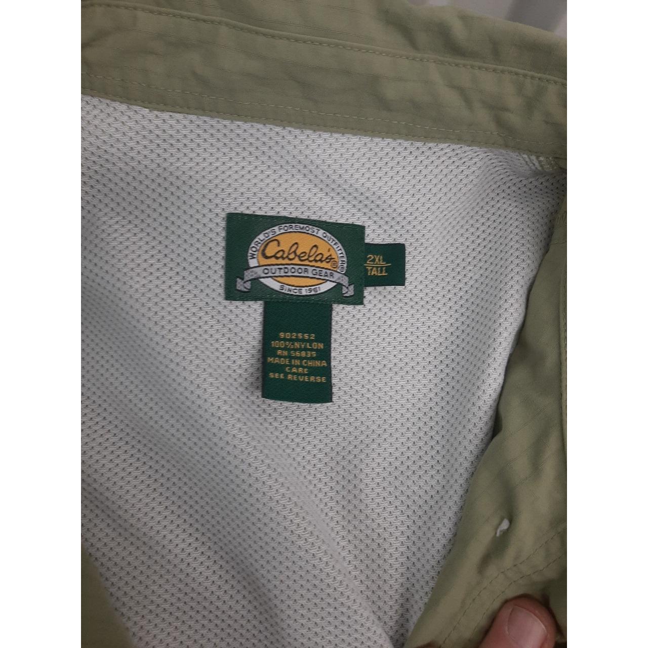 used】cabelas nylon fishing shirt