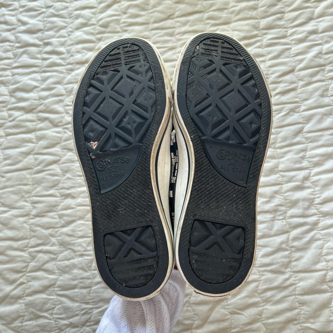 90s Vintage Style Crossword Print Low Top... Depop