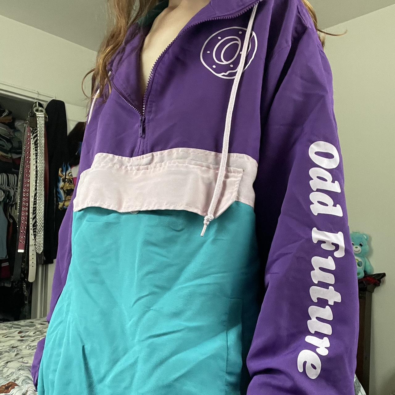 super cool old odd future windbreaker quarter zip