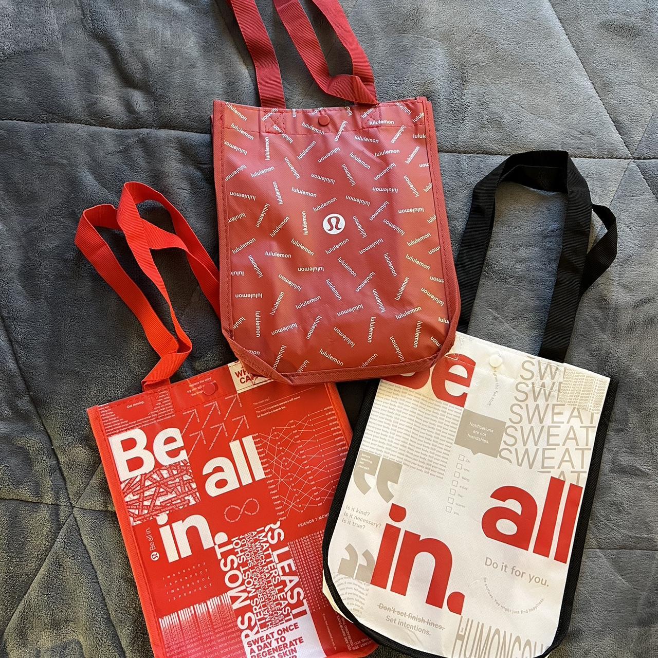 Lululemon Reusable Shopping Bag Features one snap - Depop
