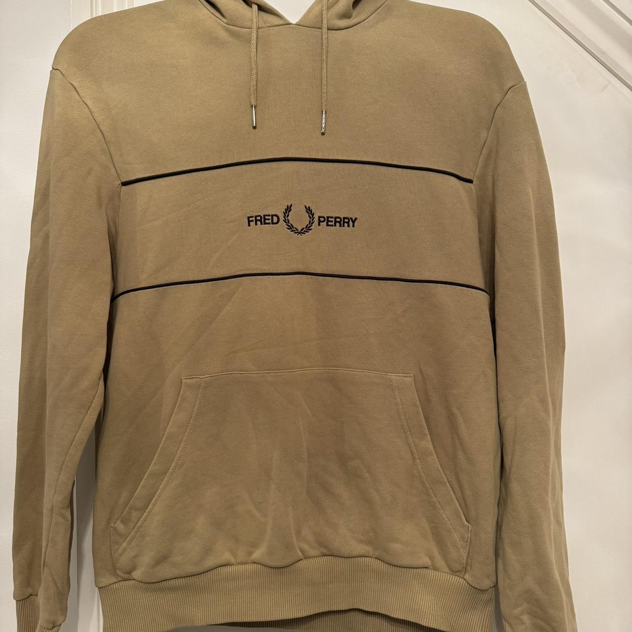 Fred perry hotsell khaki hoodie