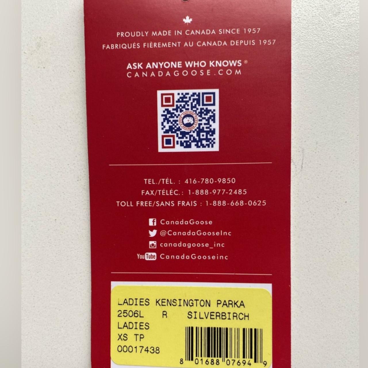 Canada goose clearance qr code xs