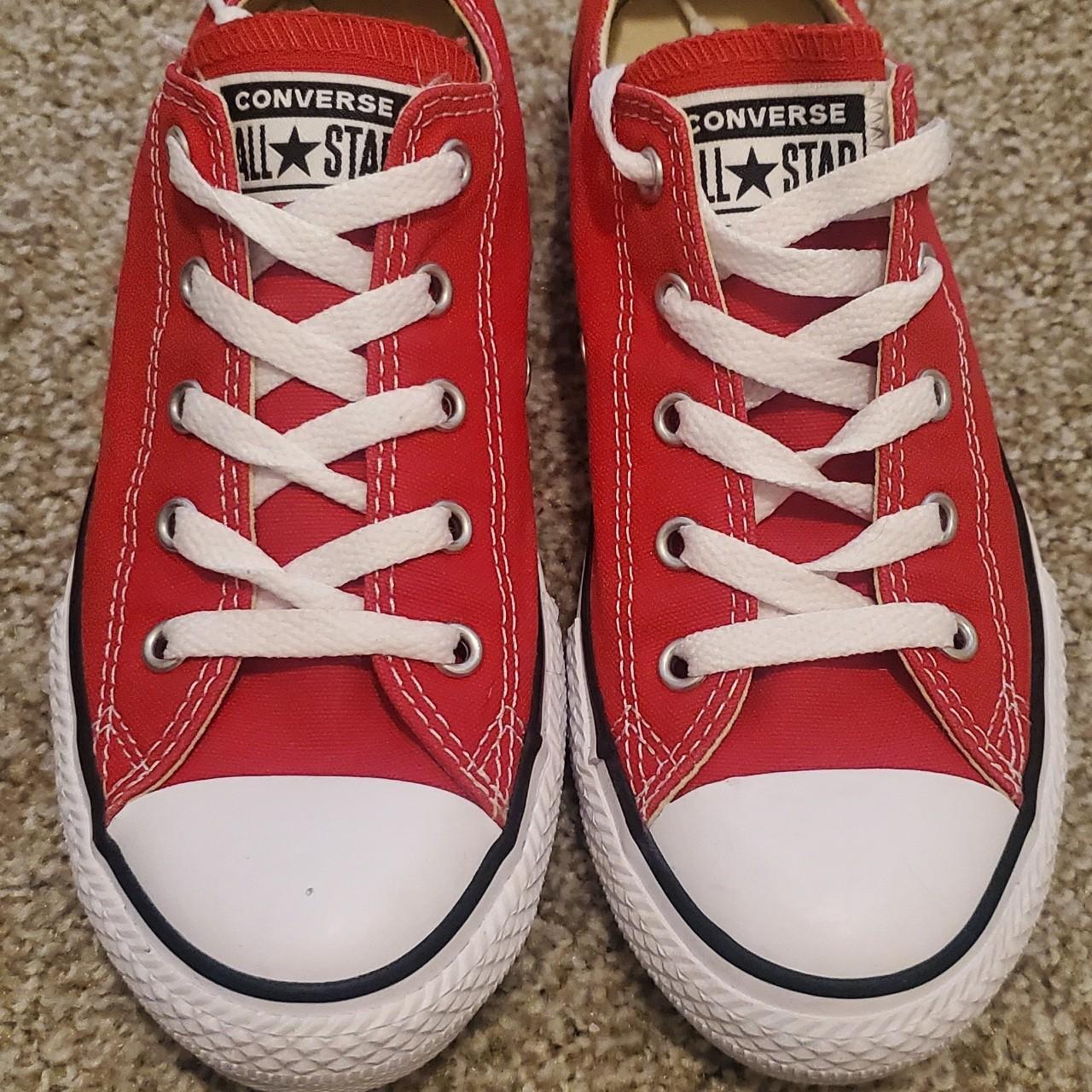 bright crimson converse