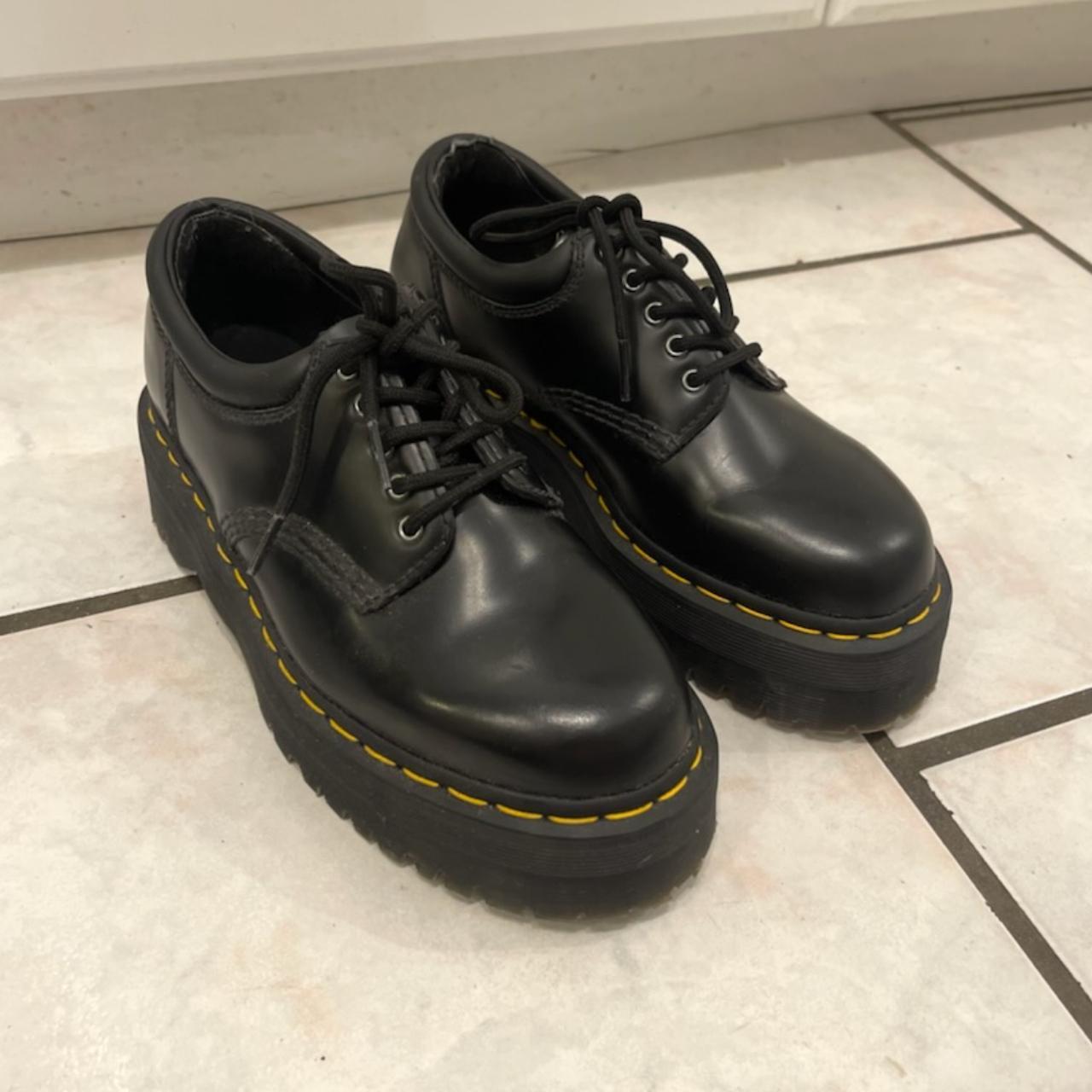 ONLY WORN 30MIN Dr. Marten's 8053 Leather Platform... - Depop