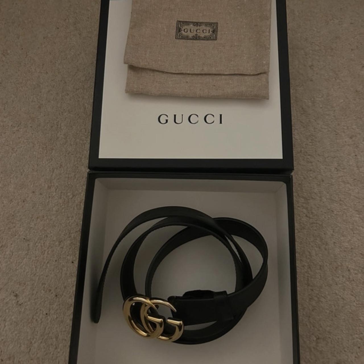 Gucci belt sales in box