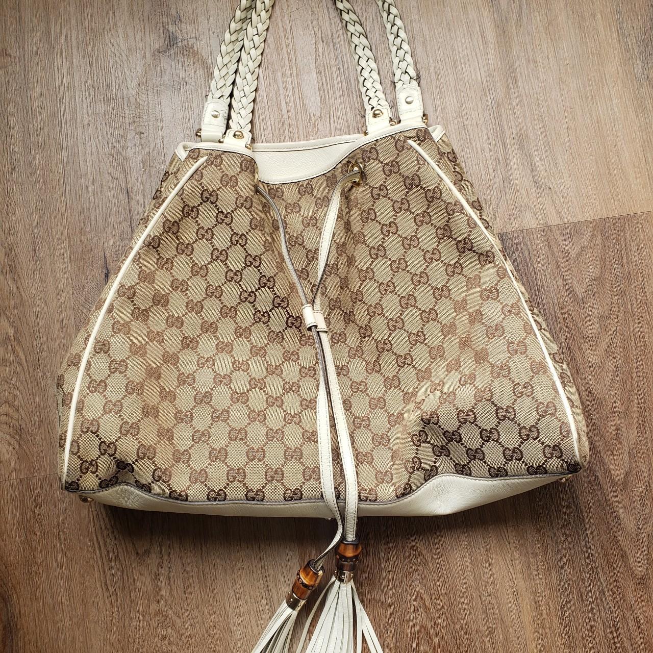 XL Vintage Gucci 2 Way Espresso Brown Leather Bag | Shop Vanilla Vintage