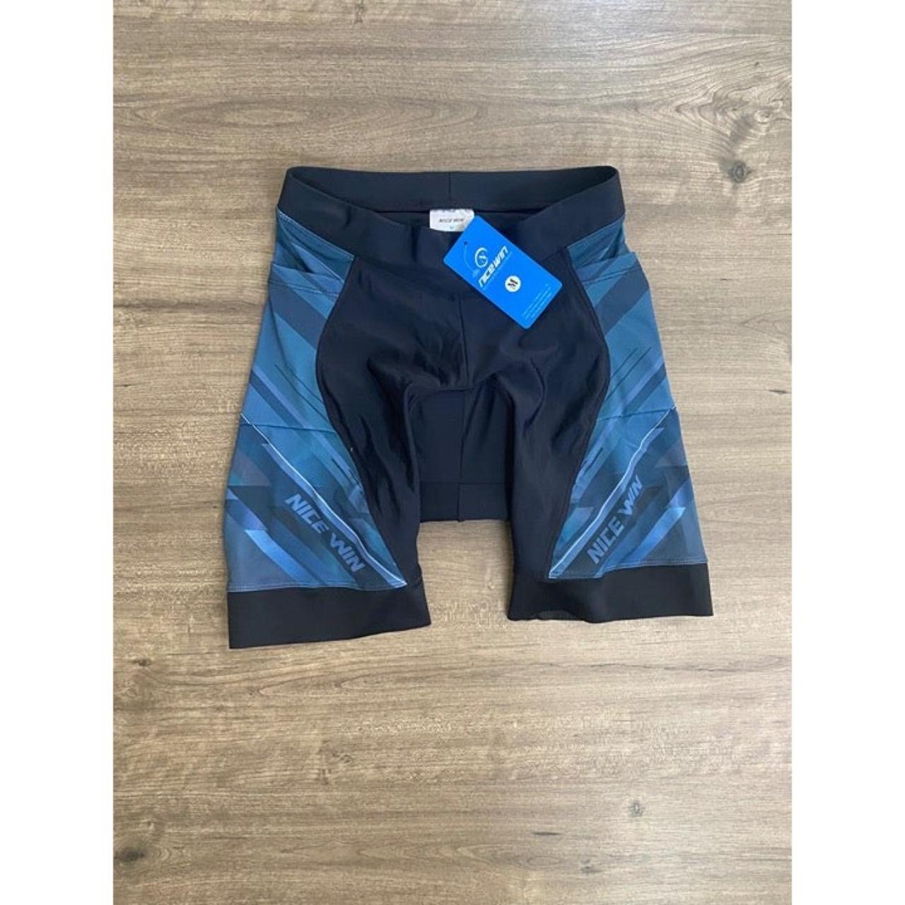 New with tags women s padded biking shorts. Side Depop