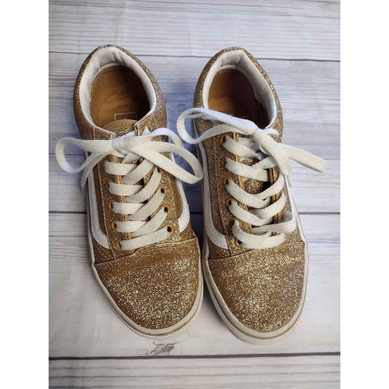 Kids gold Vans shoes. Size 2. In excellent