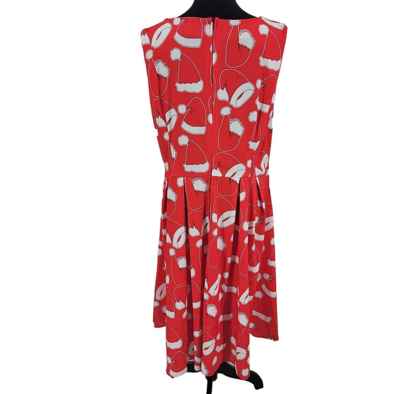 Preloved Women's Dress - Red/White - XXL – Ouges … - image 4