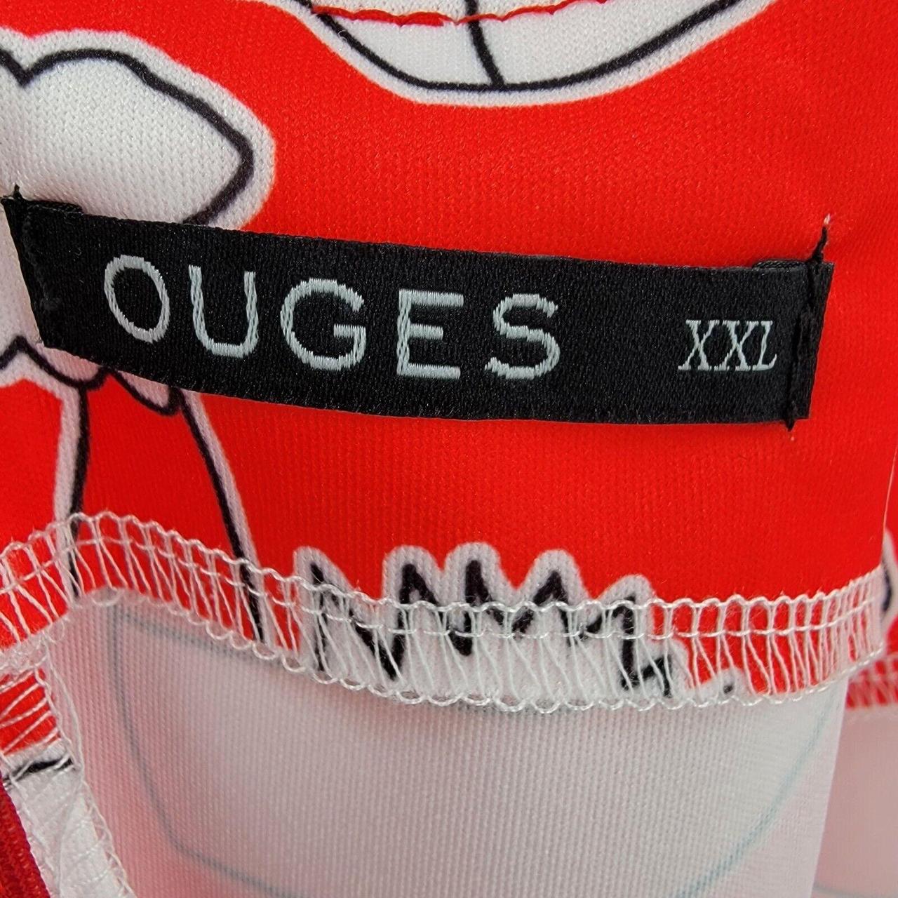 Preloved Women's Dress - Red/White - XXL – Ouges … - image 5