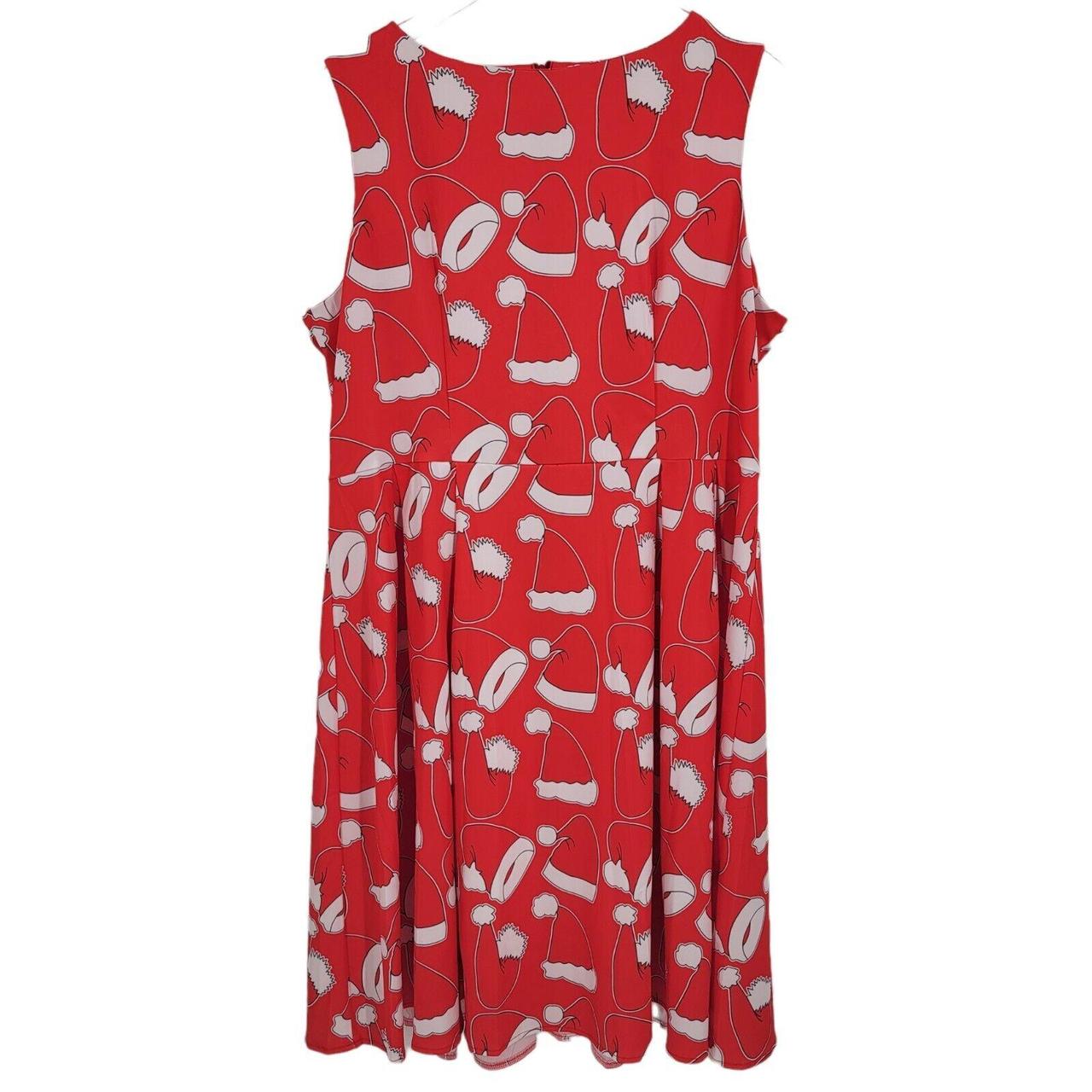 Preloved Women's Dress - Red/White - XXL – Ouges … - image 1