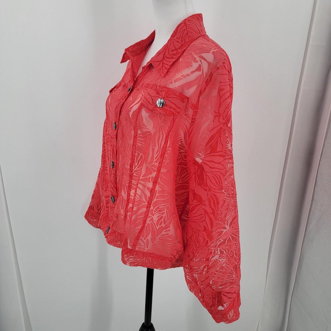 Preloved Women's Blouse - Orange - XL – Choices B… - image 4