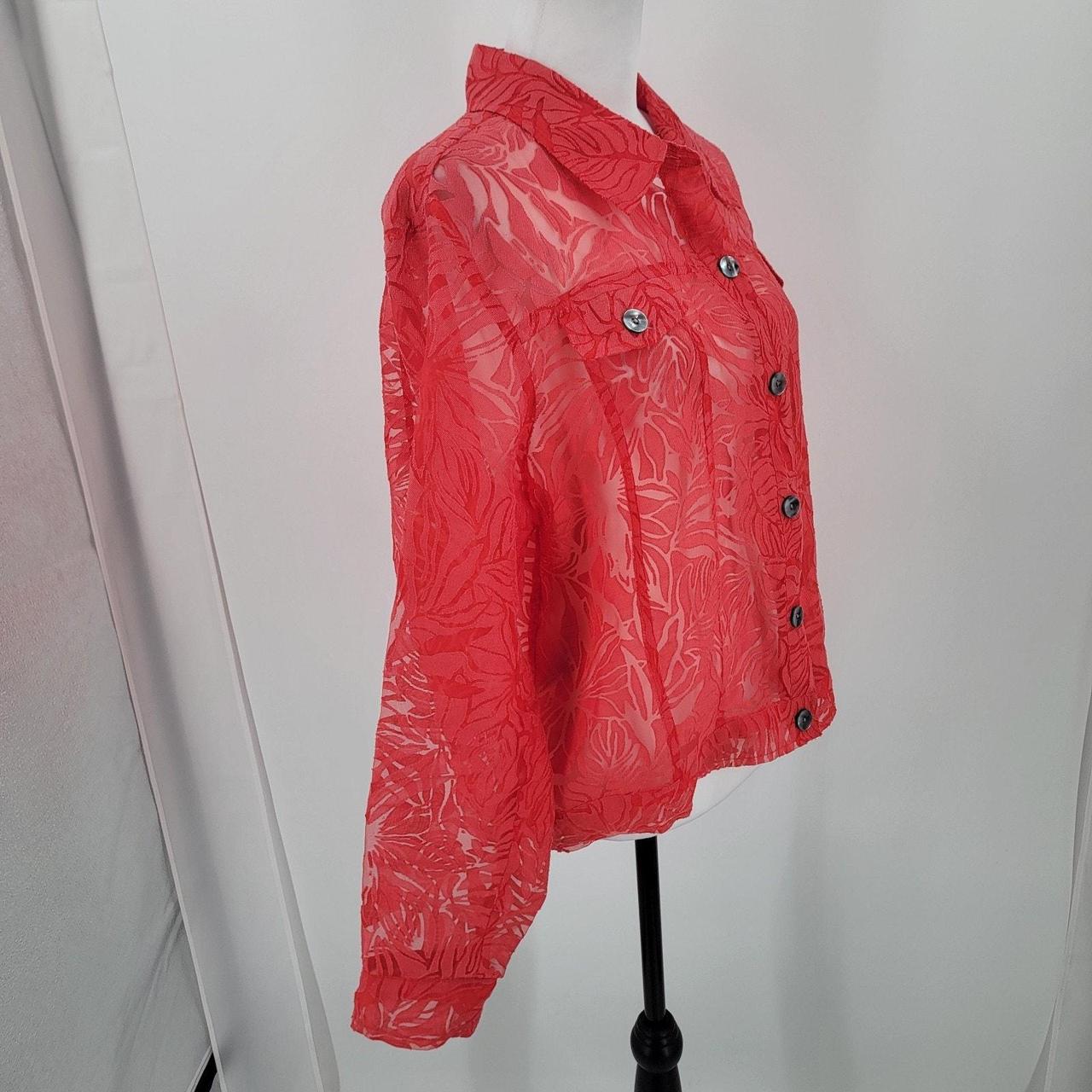 Preloved Women's Blouse - Orange - XL – Choices B… - image 3