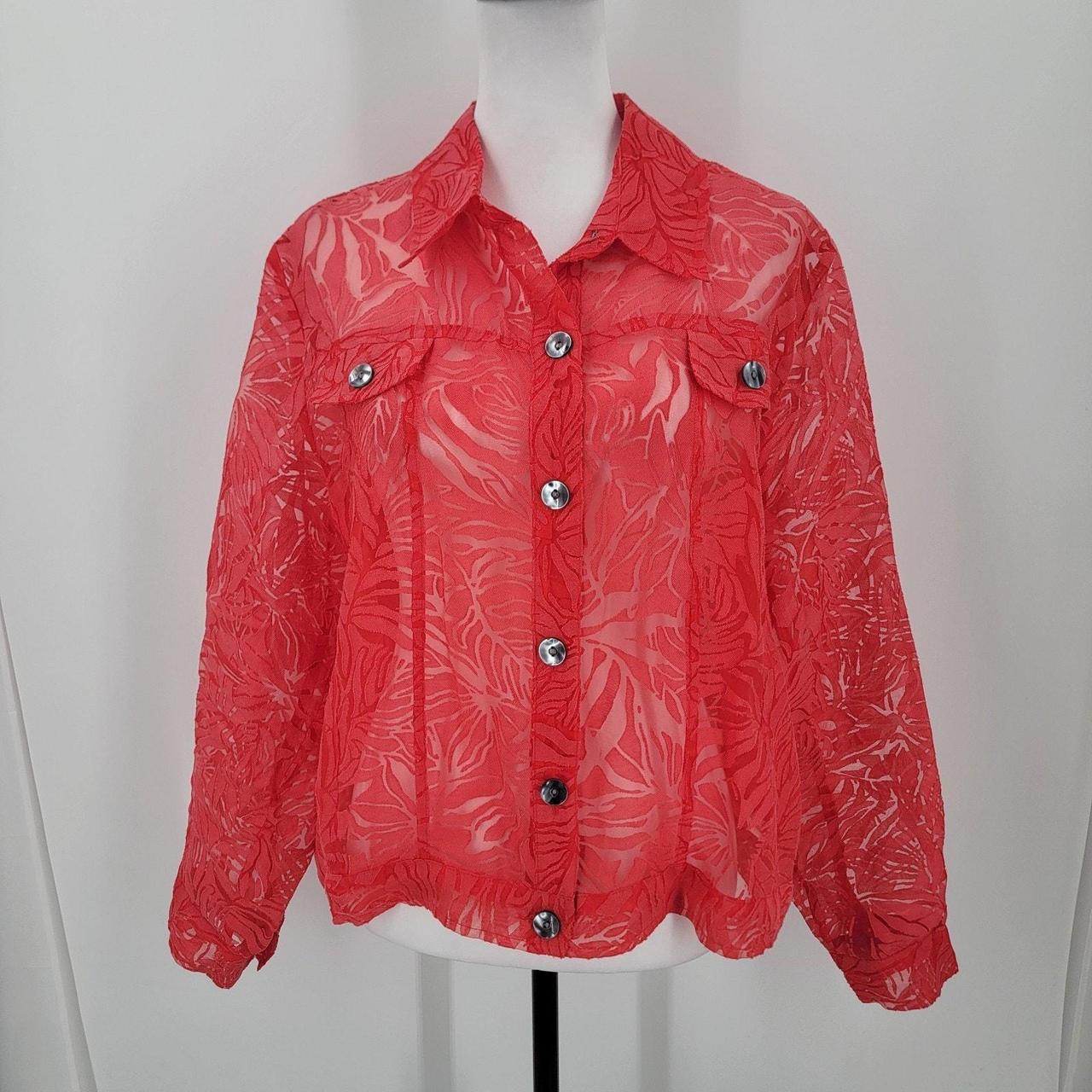 Preloved Women's Blouse - Orange - XL – Choices B… - image 1