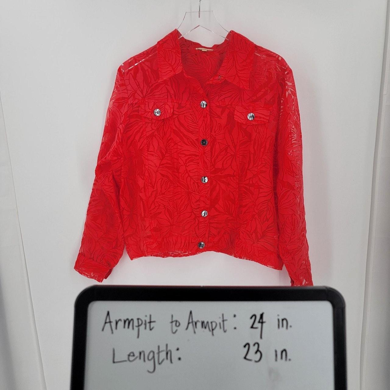 Preloved Women's Blouse - Orange - XL – Choices B… - image 8