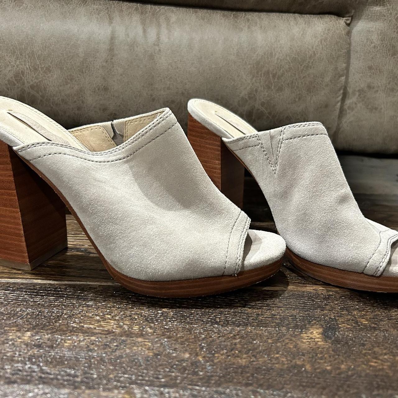 frye suede mules