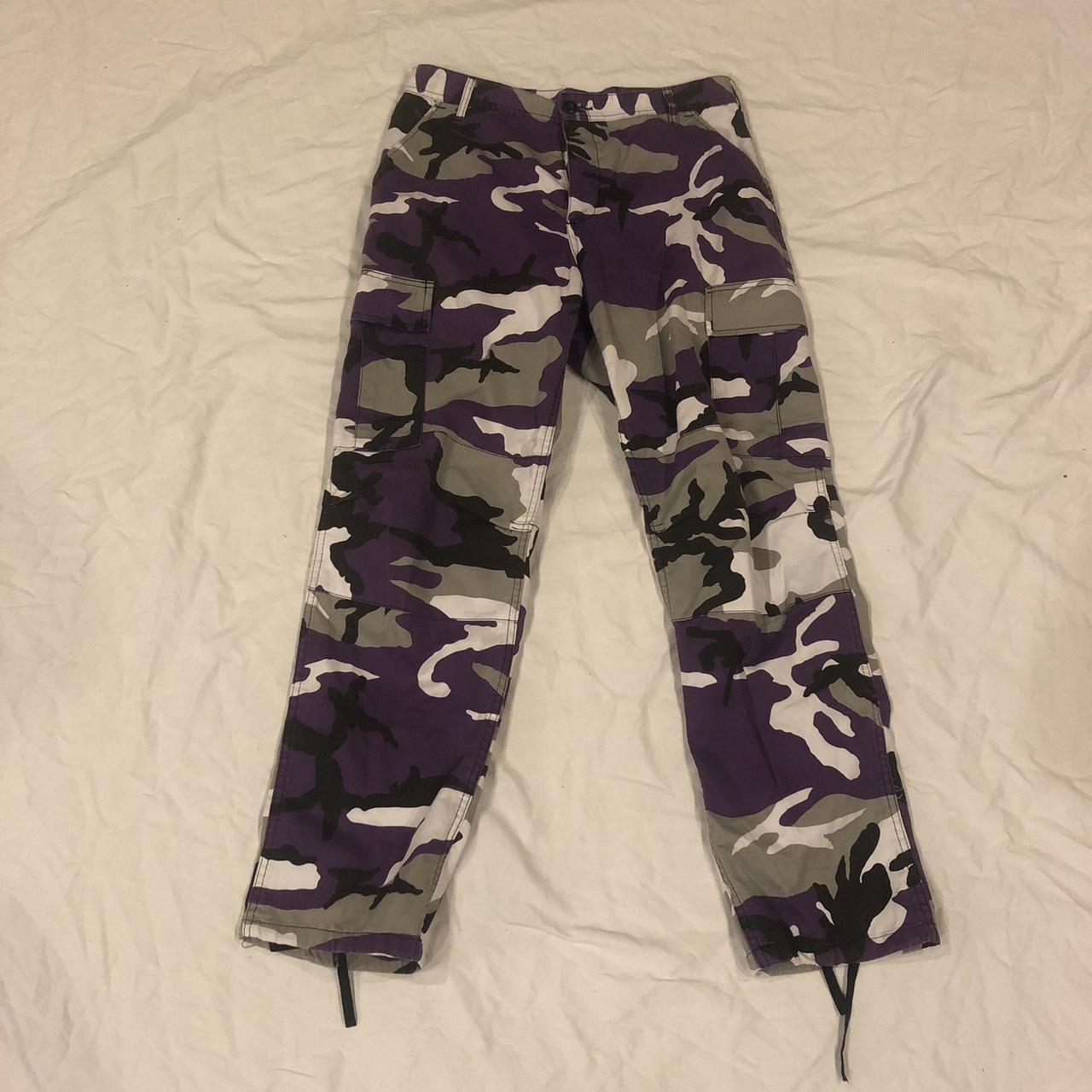 Women’s/Mens Retro Y2k Camouflage Cargo Pants... - Depop
