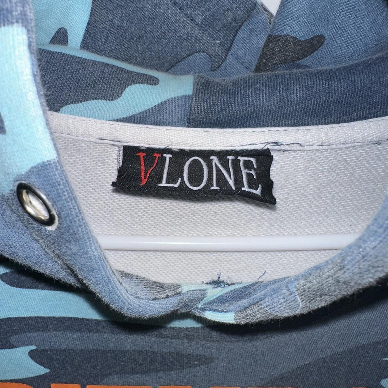 Vlone FRIENDS Blue Camo Hoodie, Barely worn