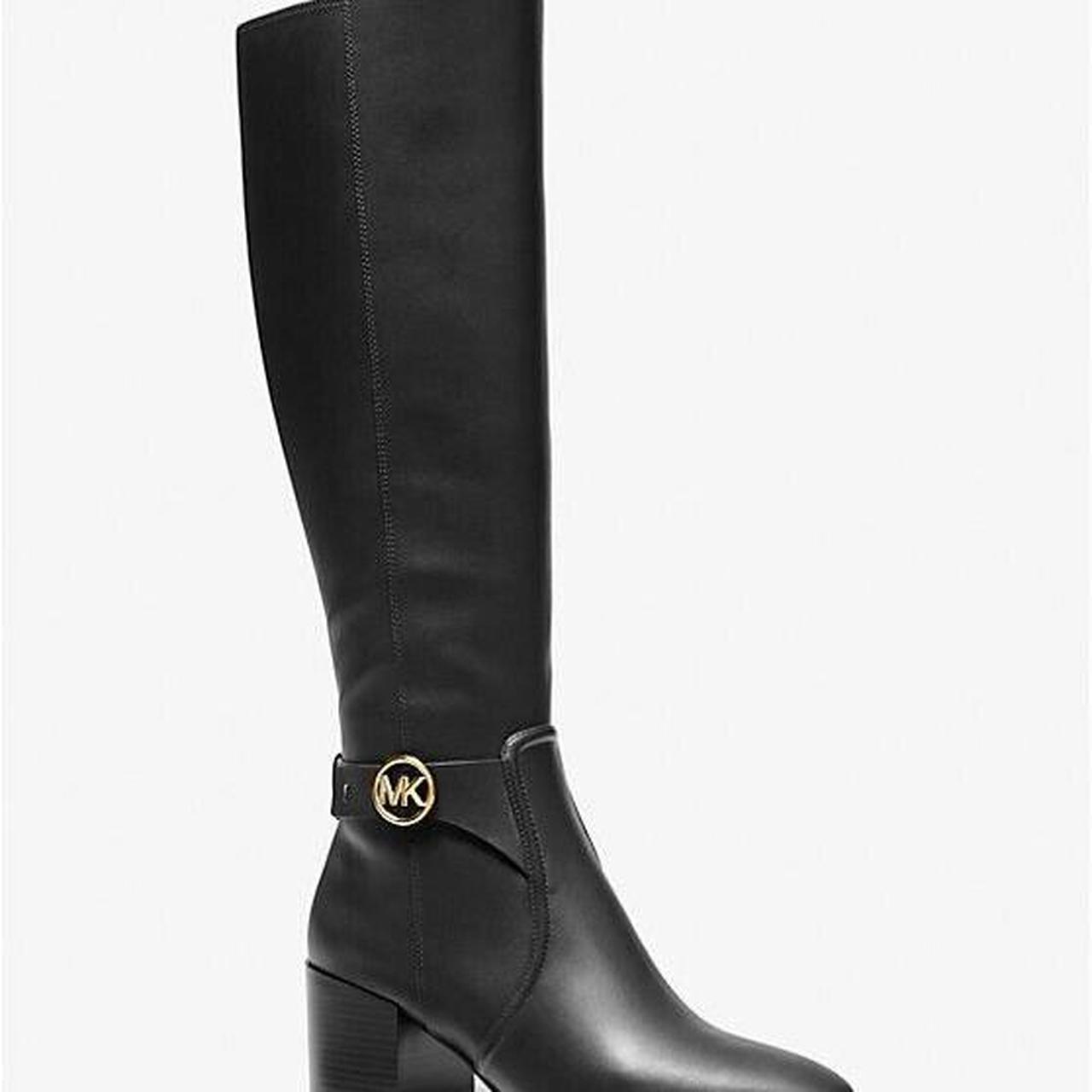 Michael kors leather riding boots online