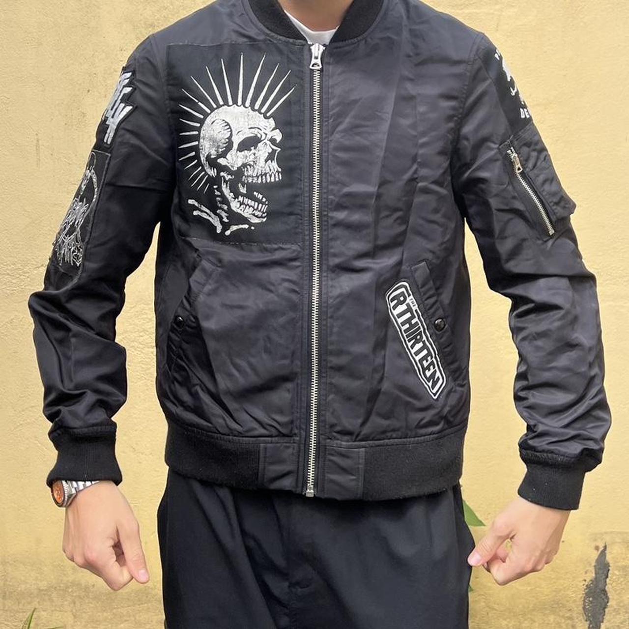 R13 Men's Bomber/Biker Jacket | Depop