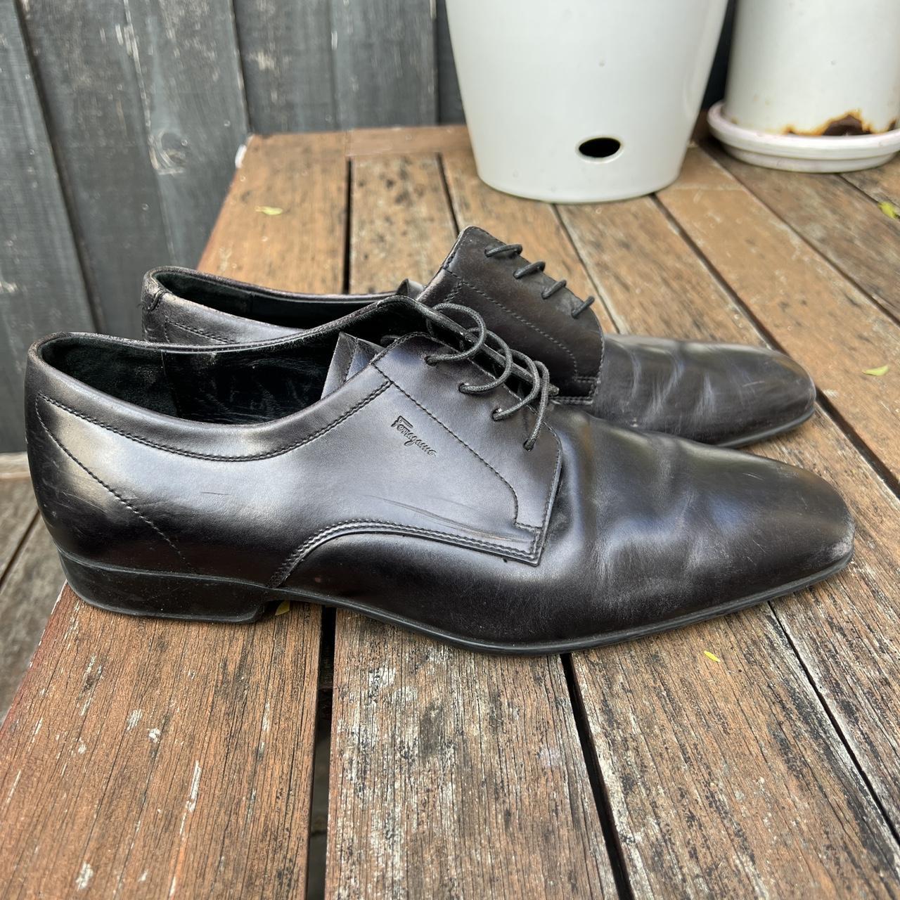 Salvatore Ferragamo Dark Brown Leather