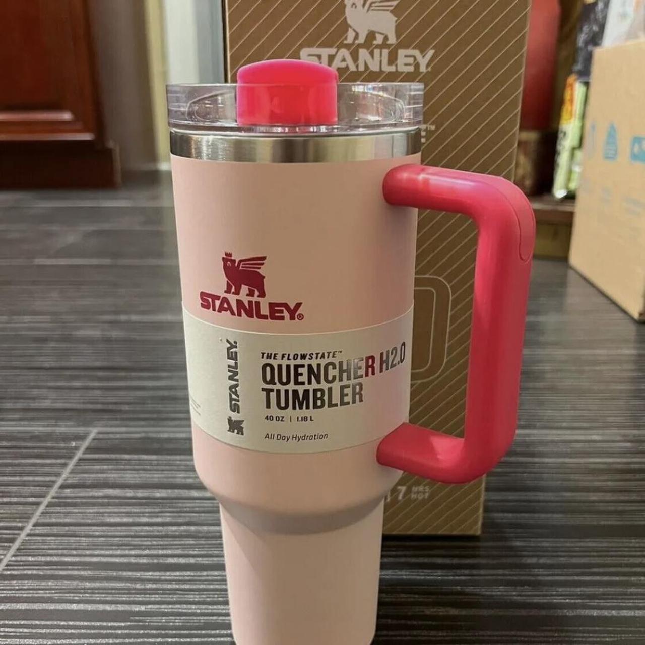 Stanley Cup Pink Flamingo 40oz - Depop