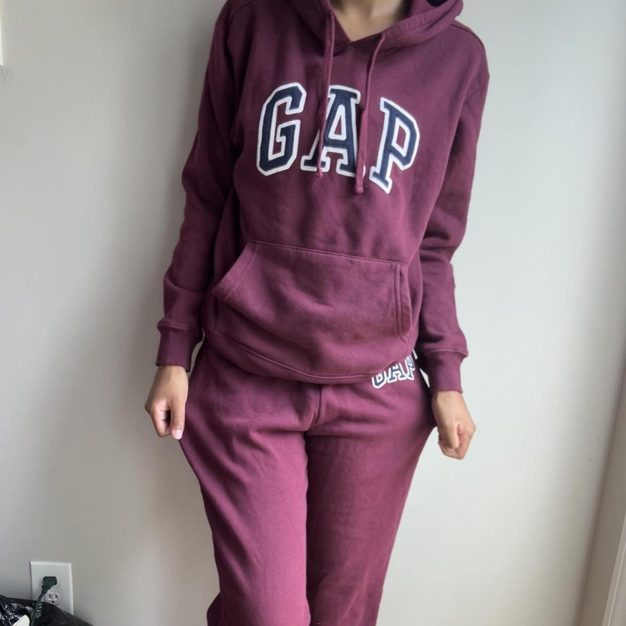 gap logo joggers with matching gap logo hoodie