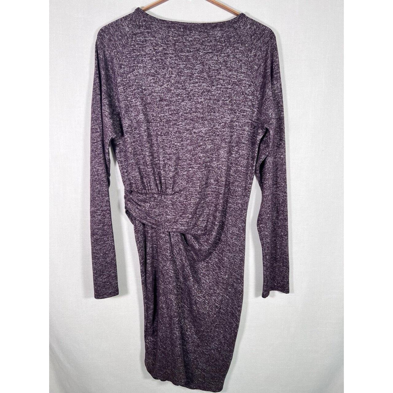 Athleta Dress Solitude Gathered Wrap Knit Purple. Depop