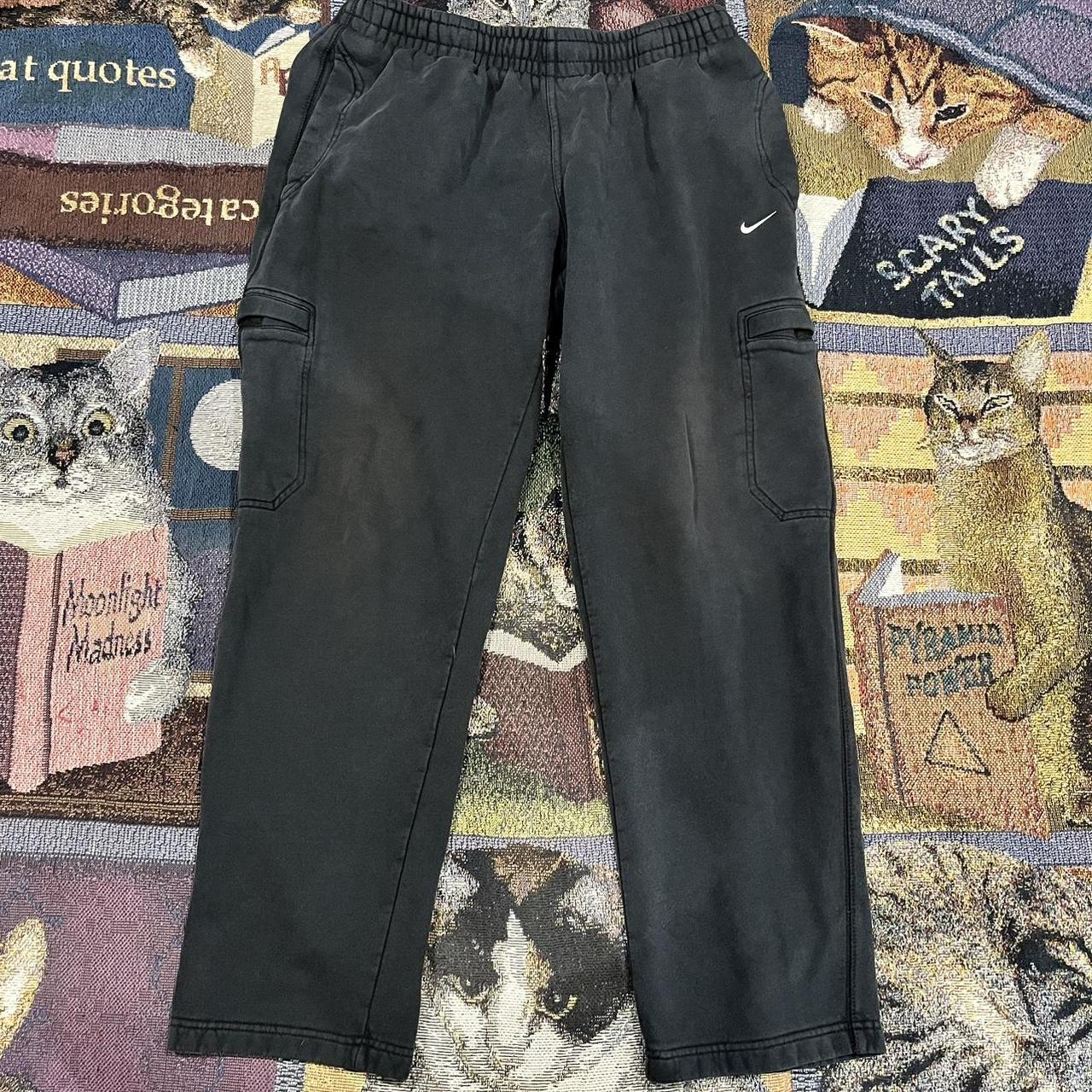 Black nike cargo sweatpants size medium. 29 inseam