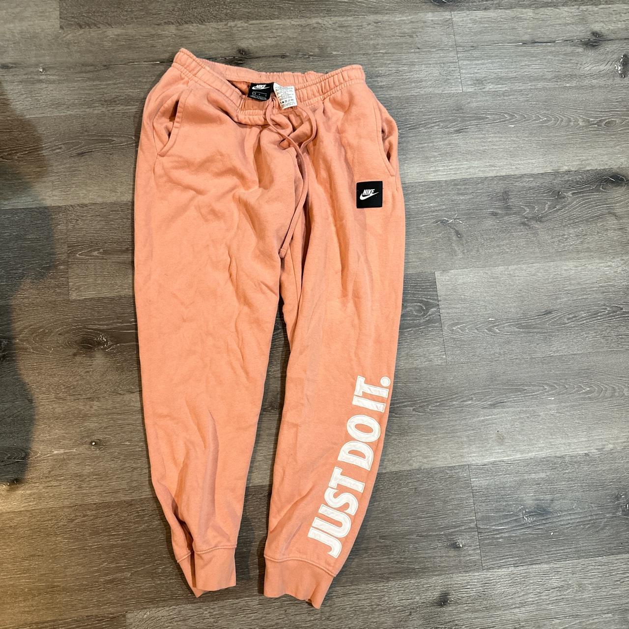coral nike joggers