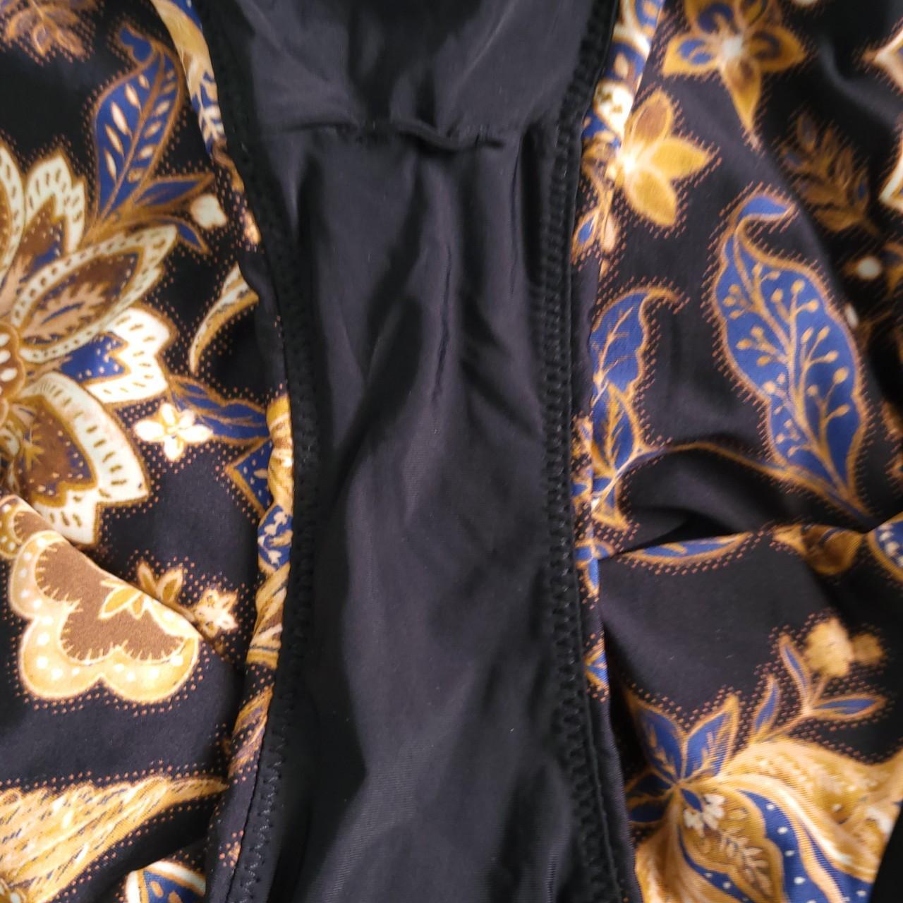 Seafolly Deep V one piece swimsuit with high cut... Depop