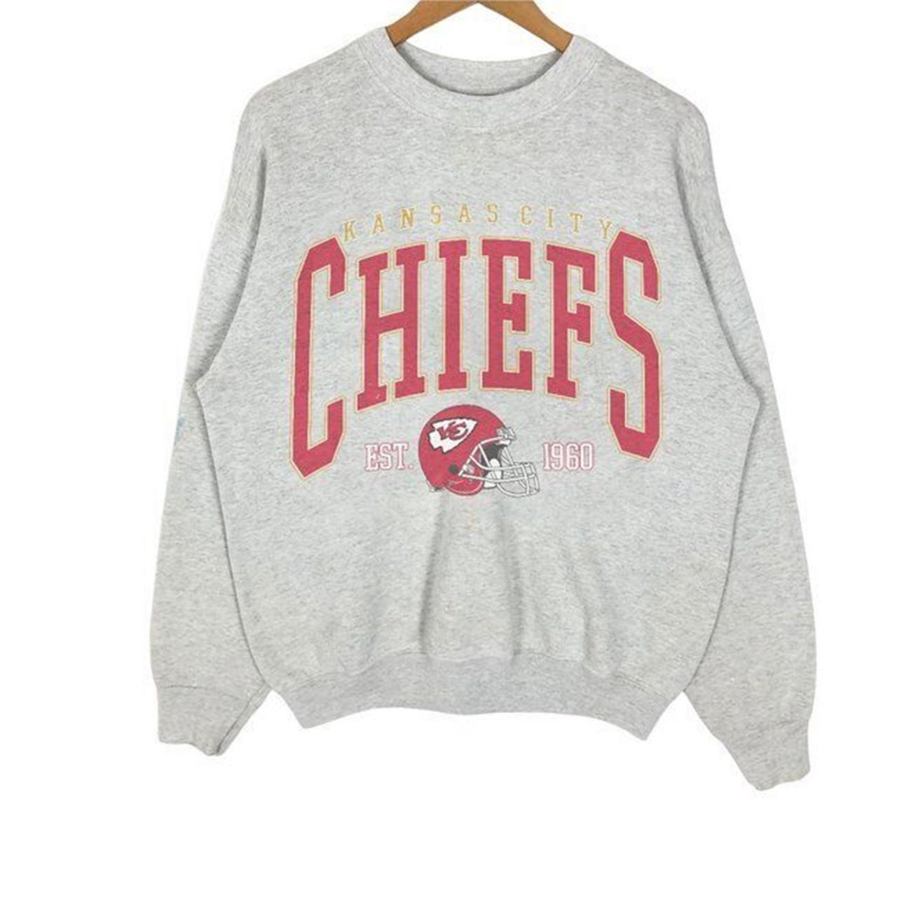 Vintage Kansas City Chiefs Sweatshirt Vintage NFL... - Depop