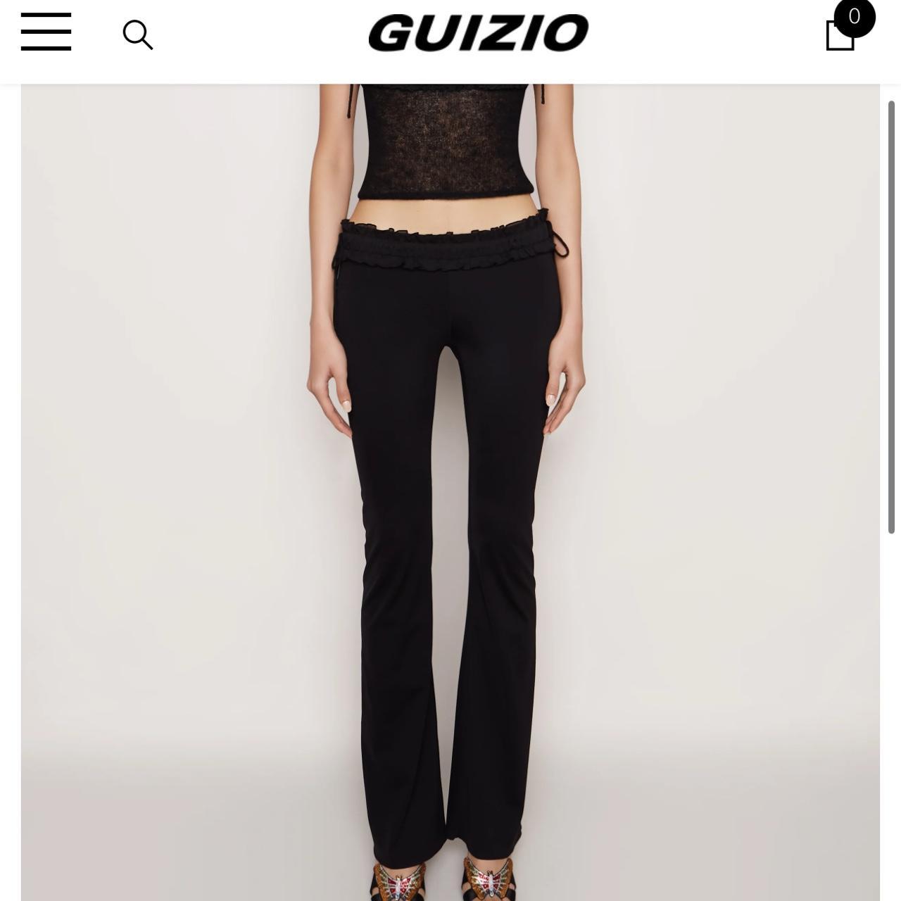 Guizio ruched side tie stretch pants. Brand new... - Depop