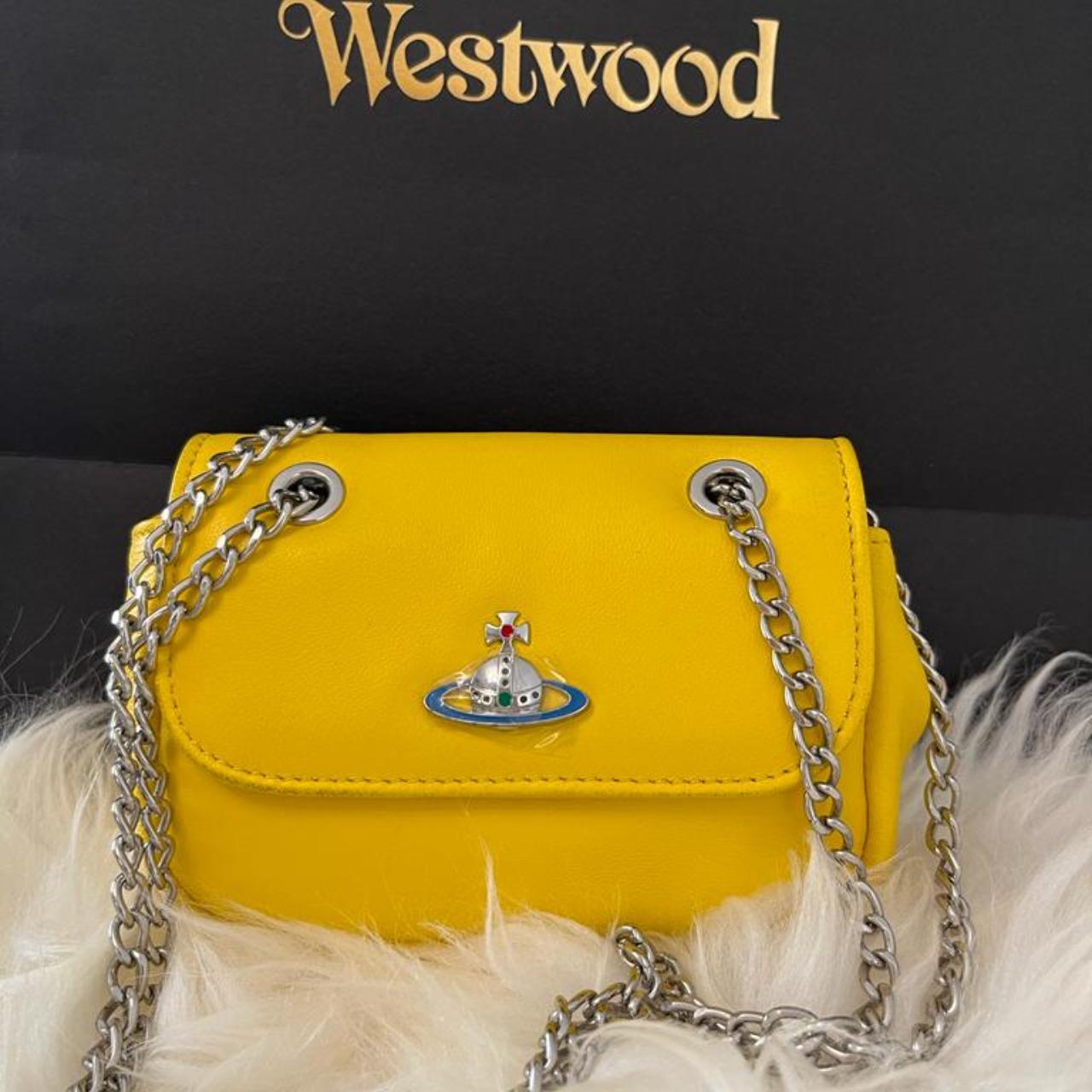 ★Vivienne Westwood★ Small Scrunch Yellow 81020021W0167E401 Vivienne Westwood leather wallet with gift box, size | Depop
