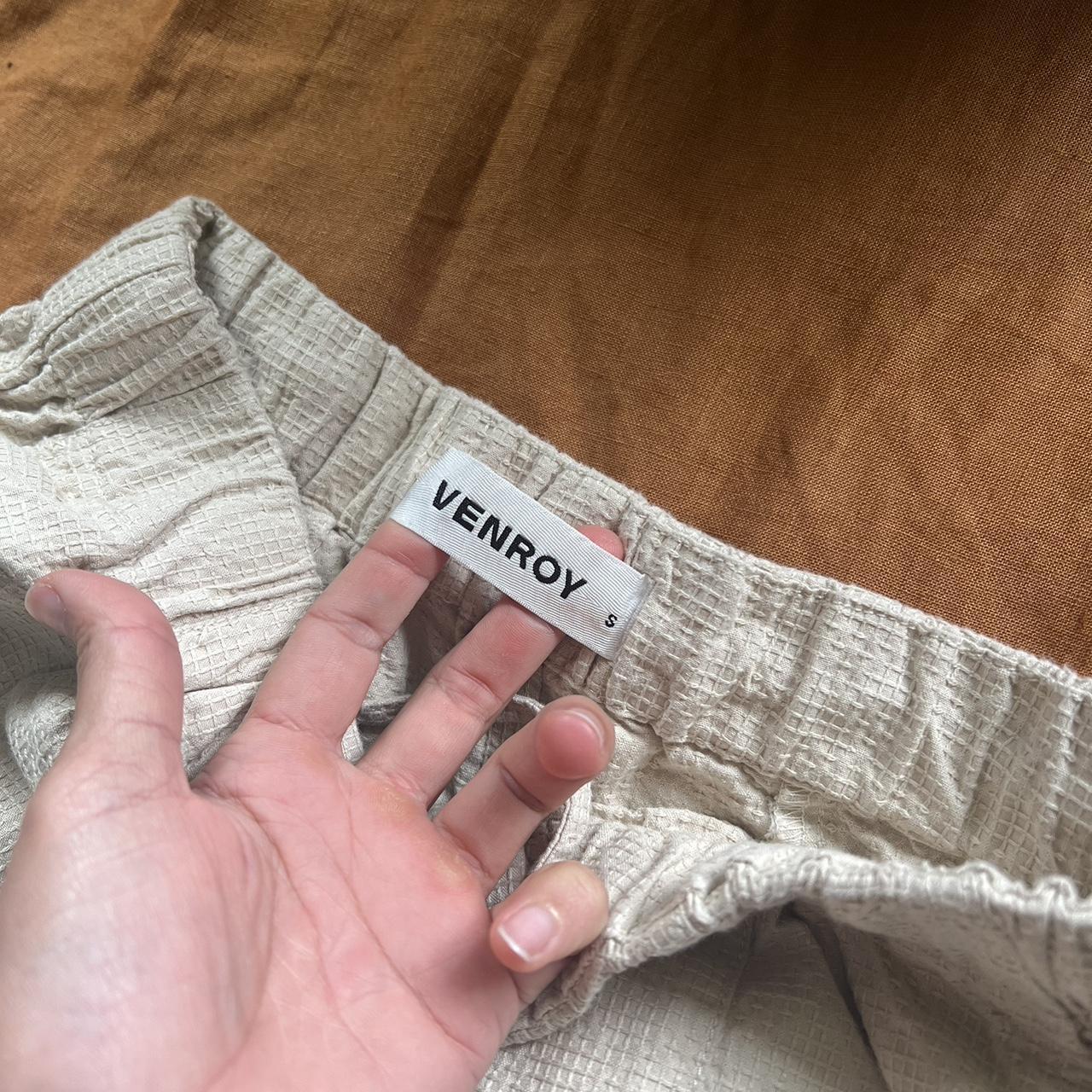 Venroy pants, worn once! Size S Seam detail... - Depop