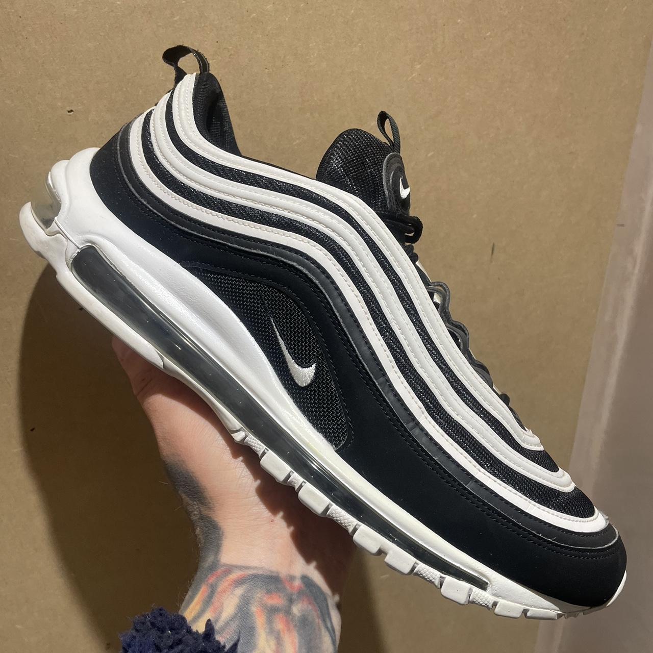 Nike air max 97 Black white Size uk 11 No box