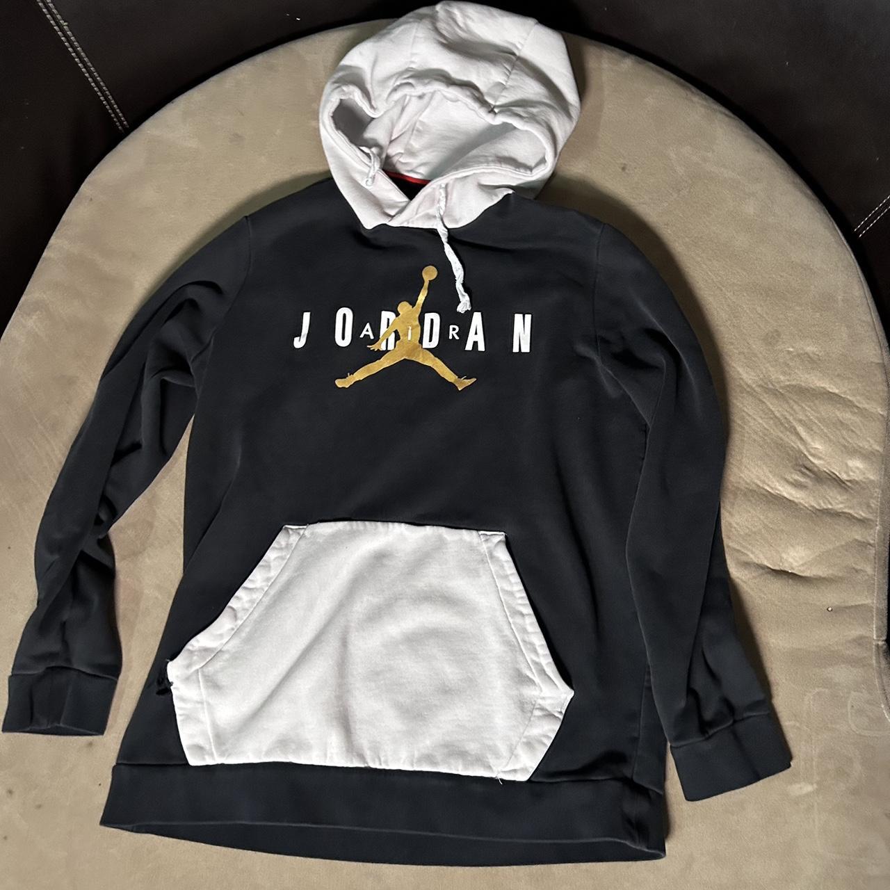 Black and gold jordan hoodie hotsell