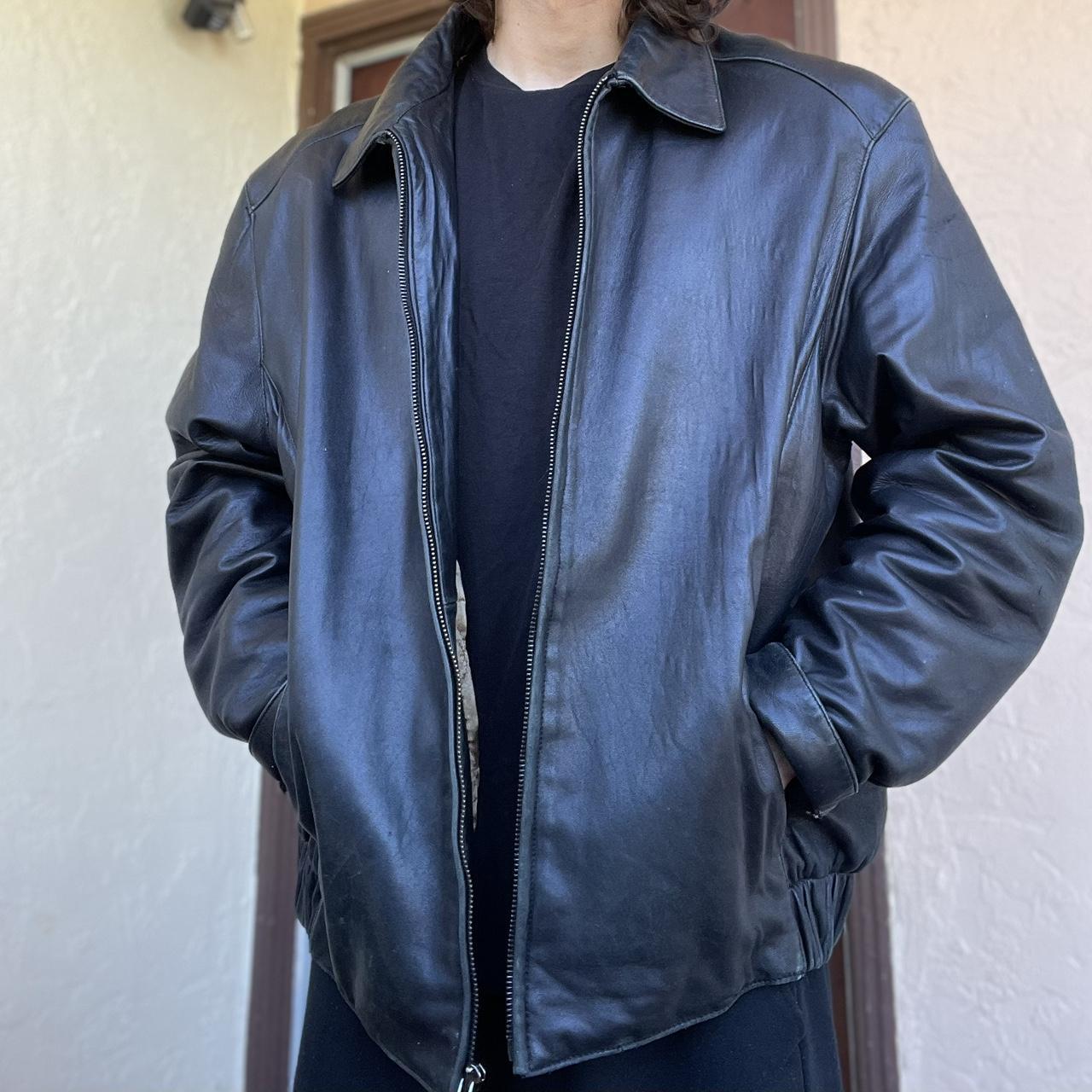 Marc Jacob's faux leather Jacket XL size but fits Depop