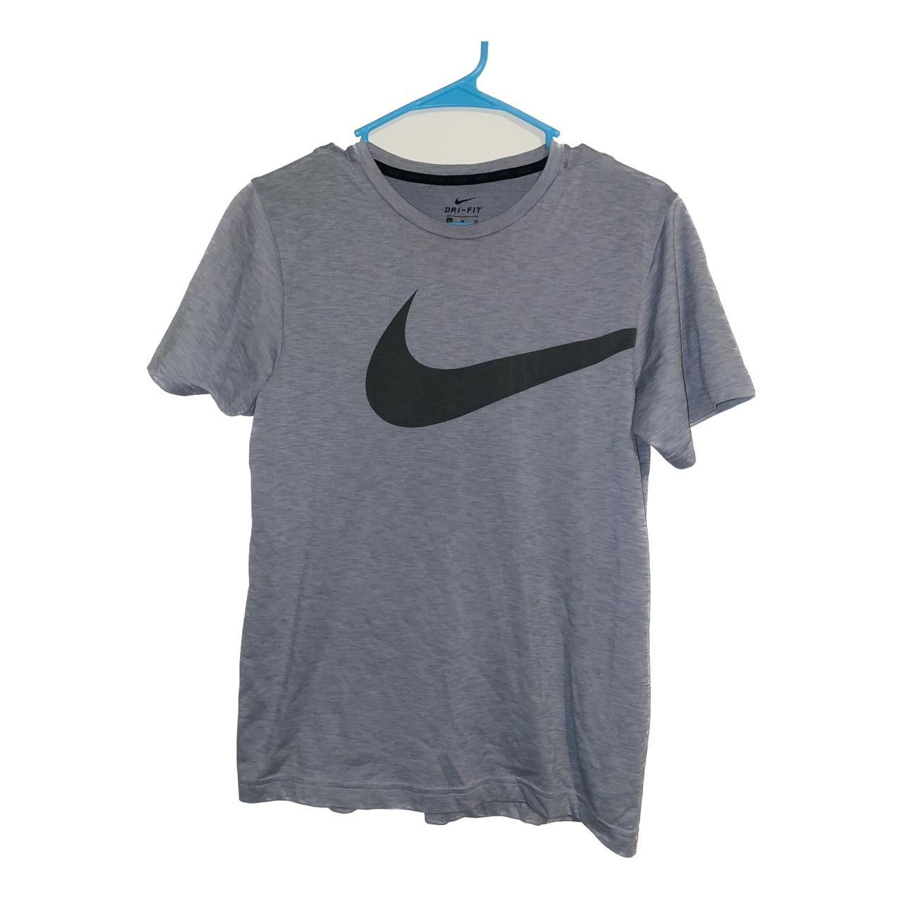 mens grey nike dri fit t shirt
