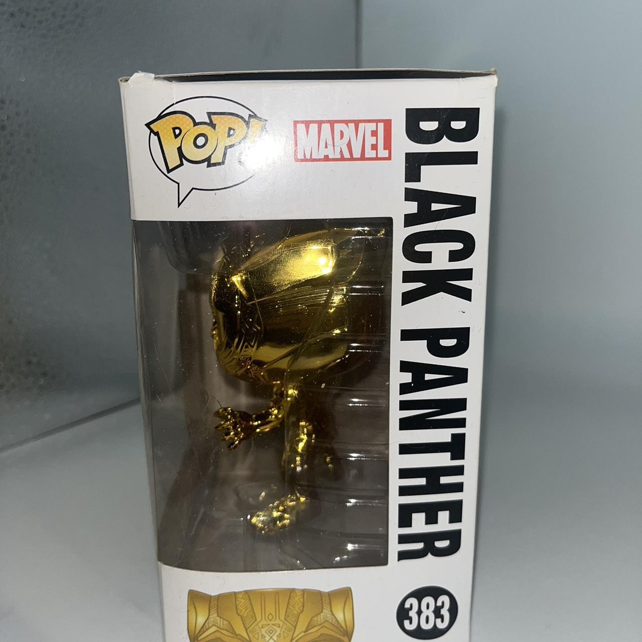 Black panther gold chrome fashion pop