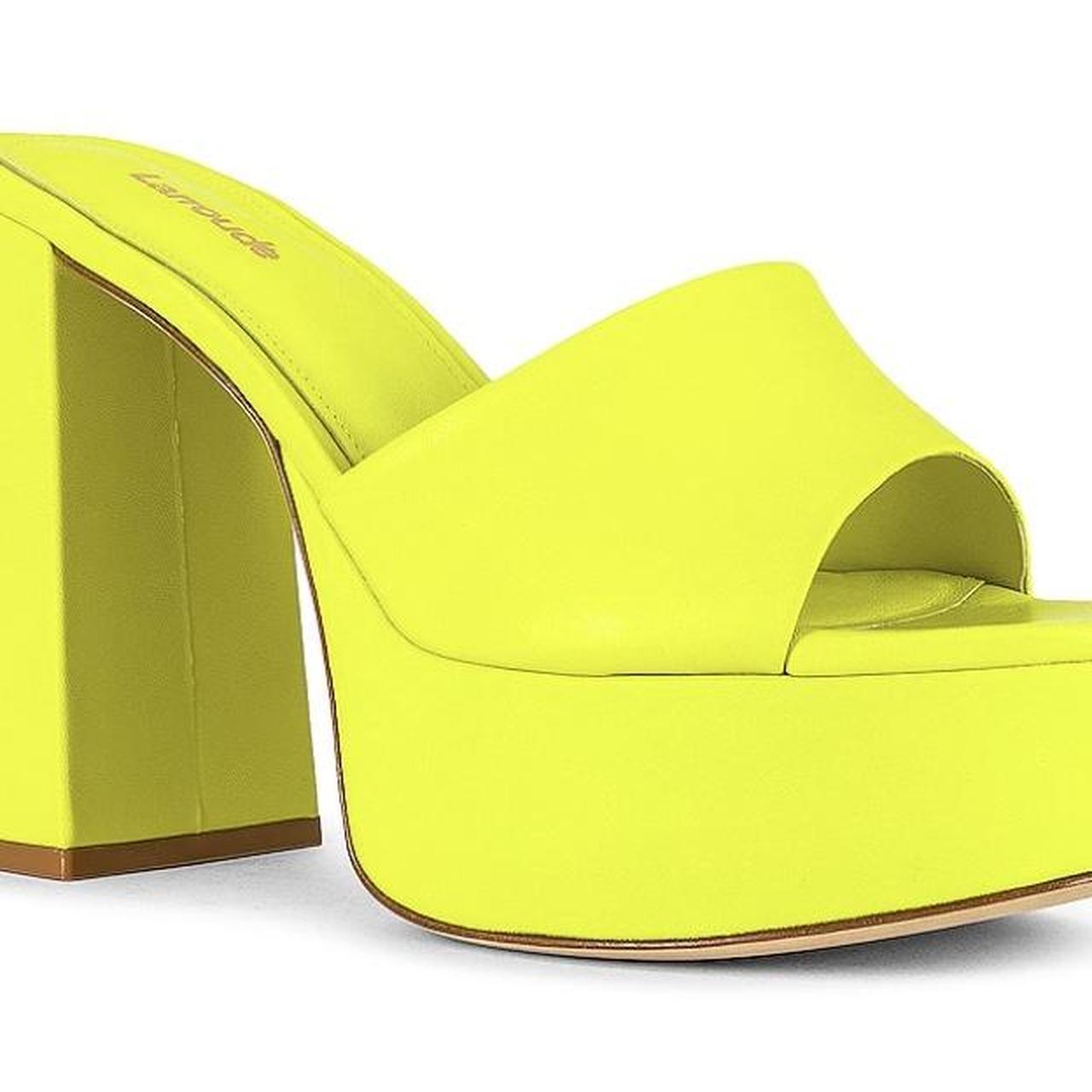 Larroude Lemon Dolly Mule. Originally $315 never worn. | Depop