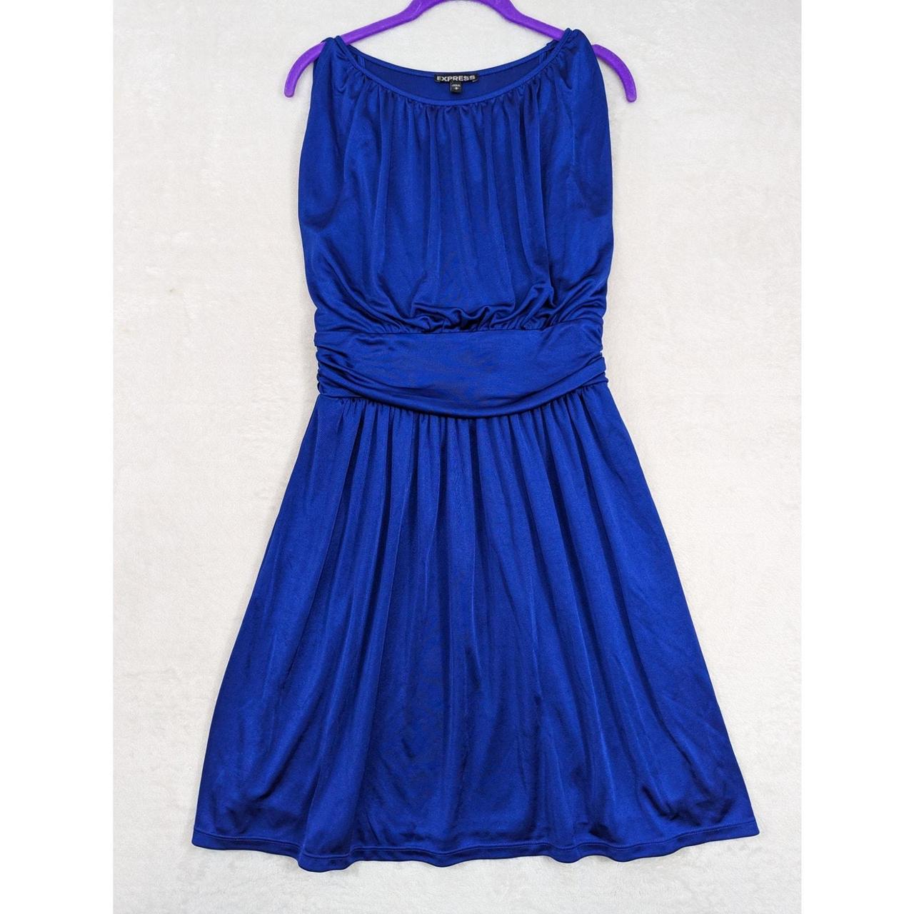 Express royal blue dress best sale