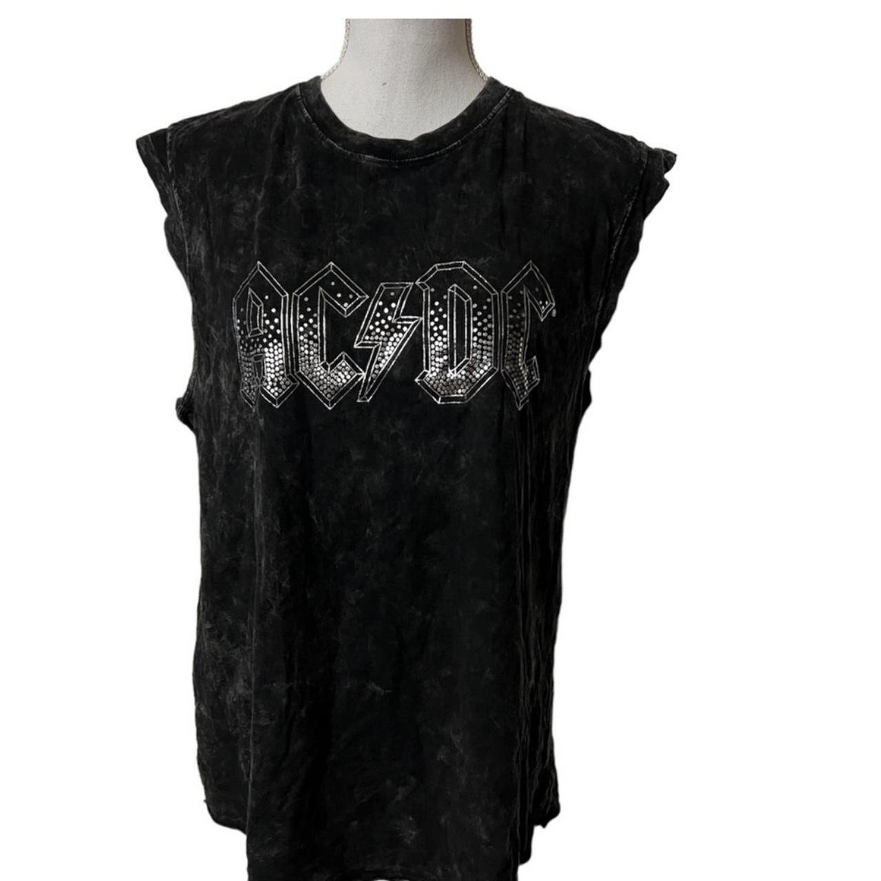 AC/DC sleeveless tank top; great condition size XL - Depop