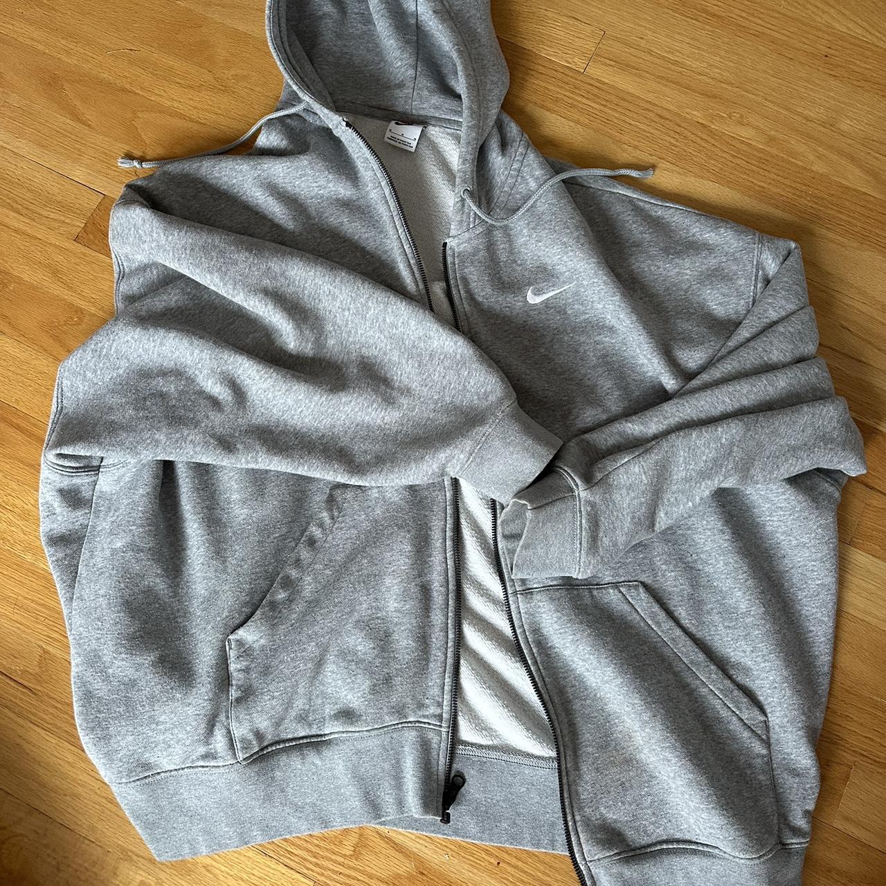 Nike grey zip hoodie women's Clearance