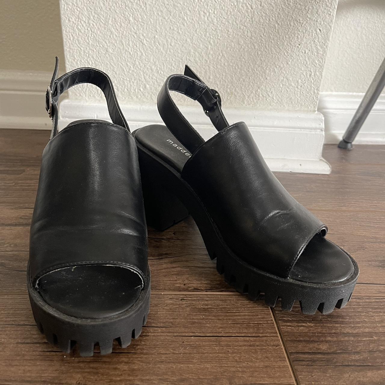 Madden Girl strap chunky sandal heel Depop