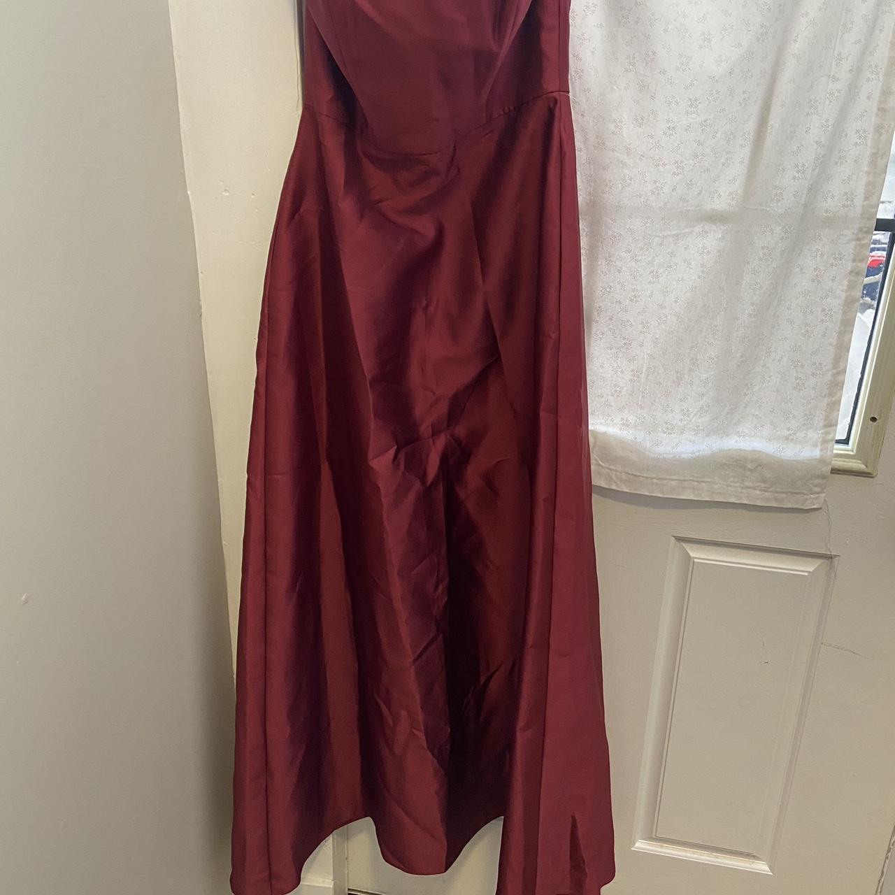 Alfred sung burgundy sales dress