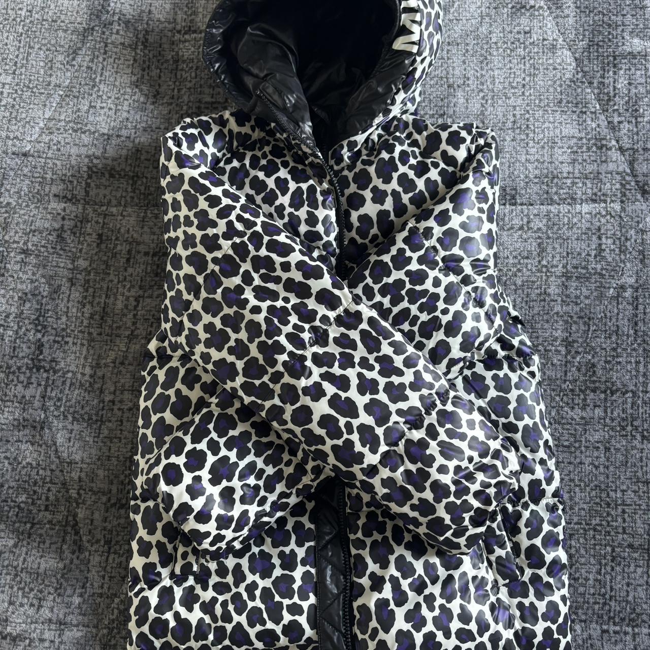 Michael Kord Leopard print puffer jacket with hood . Depop