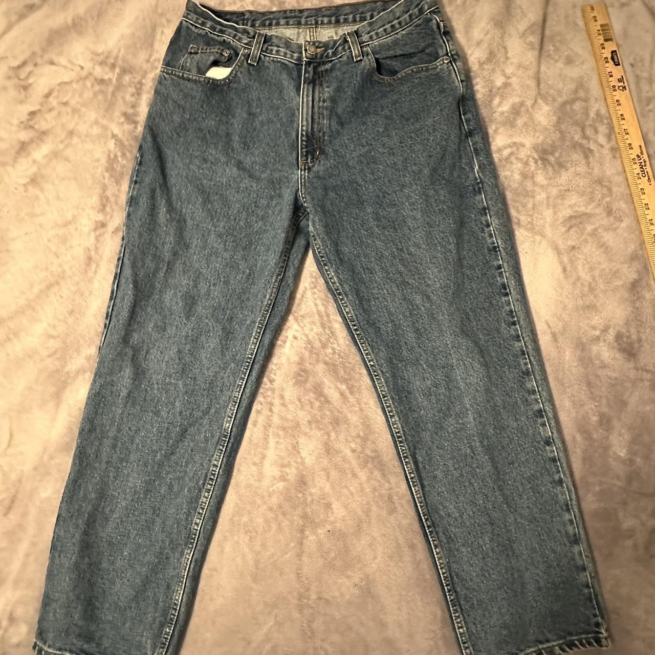 nice blue pants. 10 inch knee area. no... - Depop